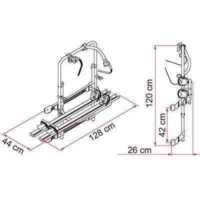 Fiamma Carry Bike Mercedes DJ Sprinter or Volkswagen Crafter 2006 Onwards Fiamma - Bars 4 Cars