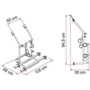 Fiamma Carry Bike Volkswagen VW T3 T25 2 Bike Carrier Cycle Bicycle Rack Fiamma - Bars 4 Cars