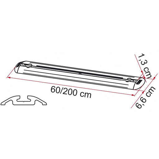 Fiamma Garage Storage Bars Premium 60 Wall Floor Fixings Caravan Motorhome Pair Fiamma - Bars 4 Cars