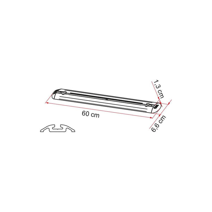 Fiamma Garage Storage Bars Premium 60 Wall Floor Fixings Caravan Motorhome Pair Fiamma - Bars 4 Cars