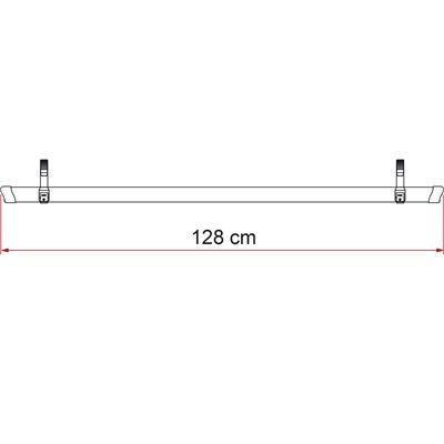 Fiamma Rail Quick Pro 128cm Black Extra Bike Cycle Rail for Carry Bike Pro Fiamma - Bars 4 Cars
