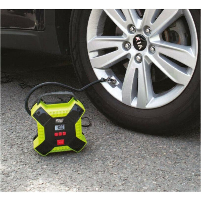 Maypole MP7950 12v Automatic Digital Car Bike Tyre Air Compressor Inflator Pump Maypole - UK Camping And Leisure