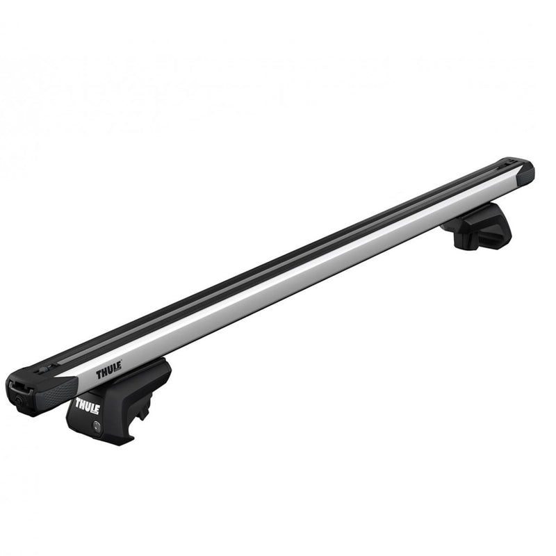 Thule SlideBar Roof Bars full kit 892000 710410 installed on vehicle