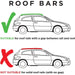 Summit Value Aluminium Roof Bars fits Hyundai i20 Active  2015-2024  Hatchback 5-dr with Railing images