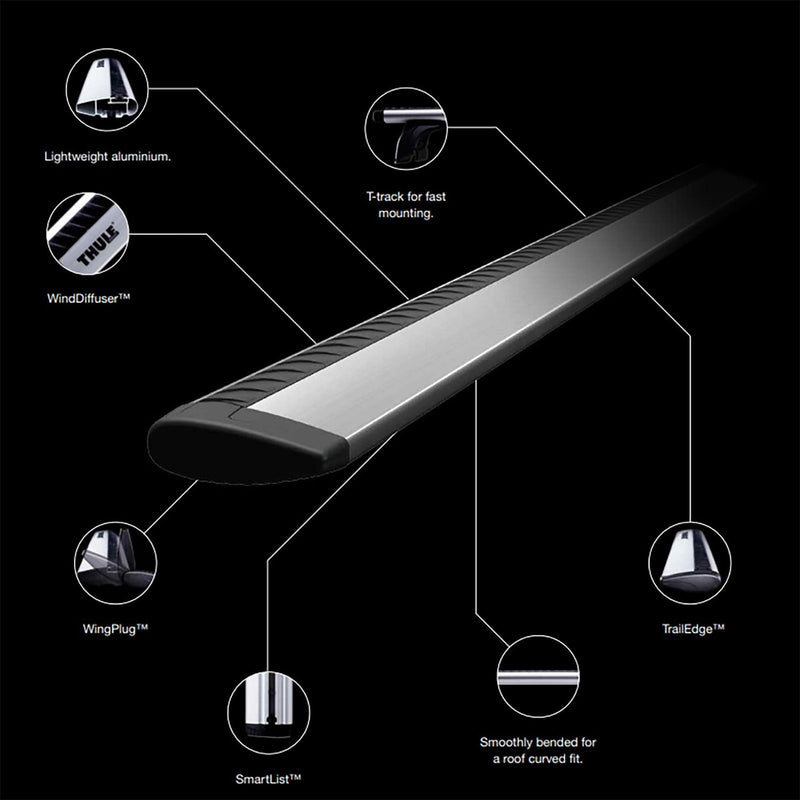 Thule WingBar Evo Roof Bars full kit 711320 710700 187022 image 10