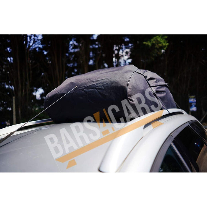 458 Litre Large Car Cargo Travel Rain Proof Roof Top Bag Storage Carrier Box Streetwize - Bars 4 Cars