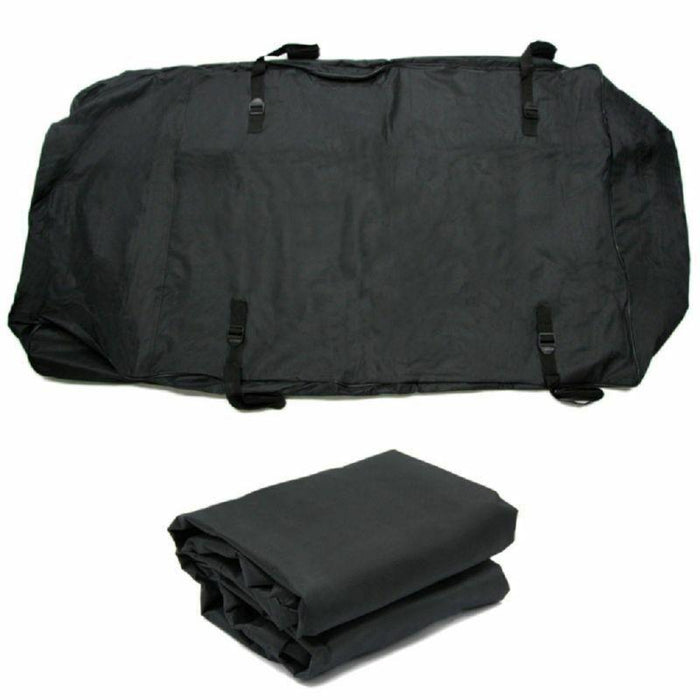 458 Litre Large Car Cargo Travel Rain Proof Roof Top Bag Storage Carrier Box Streetwize - Bars 4 Cars