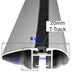 Thule WingBar Edge Roof Bars Aluminum fits Kia Carens MPV 2013-2021 5-dr with Flush Rails image 12
