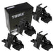 Thule Roof Bar Fitting Kit 186017 Flush vehicles with Flush Rails 4 Pack Thule - Bars 4 Cars