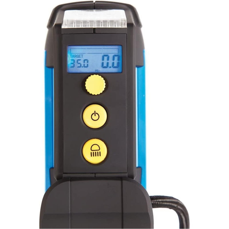 Ring RAC820 12V Fast Flow Digital Tyre Inflator Preset Function Adaptor Set 4x4 Van Car Ring - Bars 4 Cars