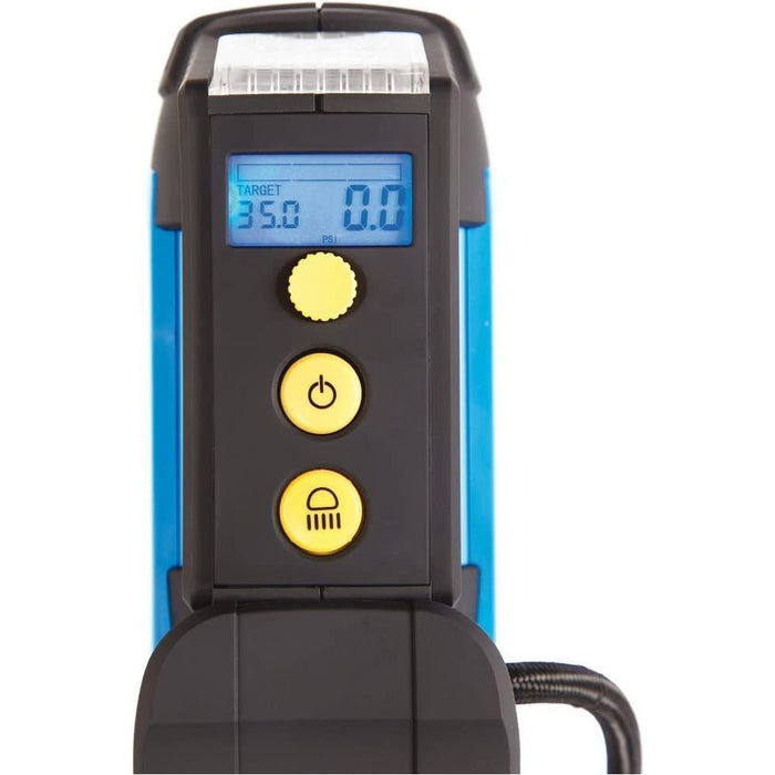 Ring RAC820 12V Fast Flow Digital Tyre Inflator Preset Function Adaptor Set 4x4 Van Car Ring - Bars 4 Cars