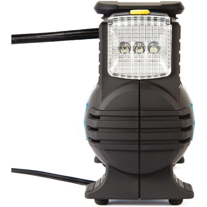 Ring RAC820 12V Fast Flow Digital Tyre Inflator Preset Function Adaptor Set 4x4 Van Car Ring - Bars 4 Cars