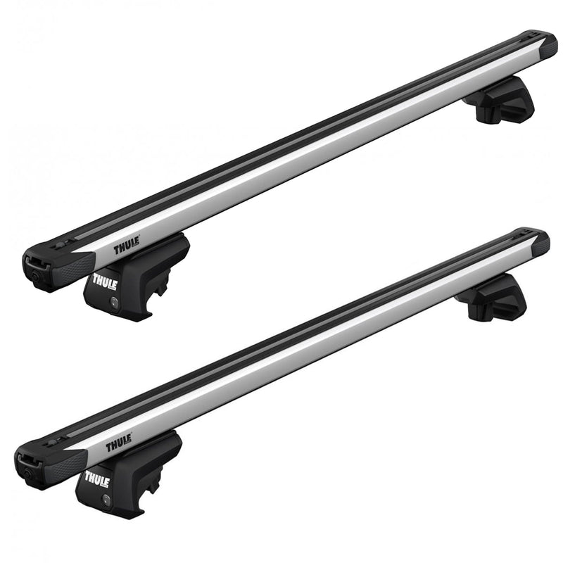 Thule SlideBar Evo Roof Bars Aluminum fits Volvo V40 2002-2004 5 doors with Raised Rails Thule - Bars 4 Cars