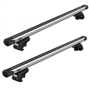 Thule SlideBar Evo Roof Bars Aluminum fits Mitsubishi Nimbus 1998-2003 5 doors with Raised Rails Thule - Bars 4 Cars
