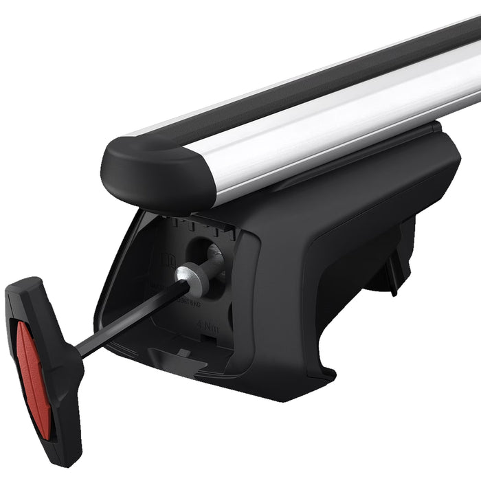 Thule SmartRack XT Roof Bars Aluminum fits Peugeot Bipper Tepee 2008- 5 doors with Raised Rails Thule - Bars 4 Cars