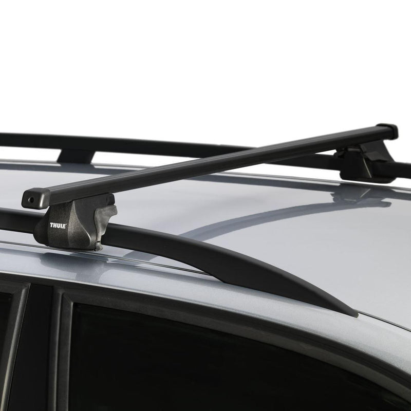 Thule SmartRack XT Roof Bars Black fits Skoda Fabia 2015-2021 5 doors with Raised Rails Thule - Bars 4 Cars
