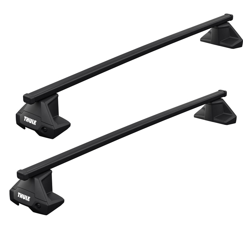 Thule SquareBar Evo Roof Bars Black fits Honda CR-V (MK. V) 2019-2022 5 doors with Flush Rails Thule - Bars 4 Cars