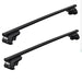 Thule SquareBar Evo Roof Bars Black fits Peugeot 306 1997-2001 5 doors with Raised Rails Thule - Bars 4 Cars