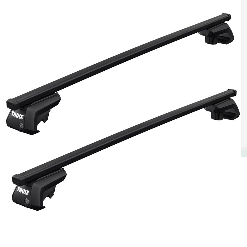 Thule SquareBar Evo Roof Bars Black fits Mazda MPV 1997-1999 5 doors with Raised Rails Thule - Bars 4 Cars