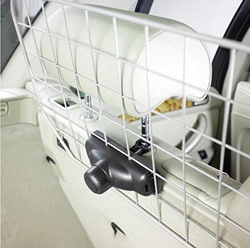 Summit Silver Metal Car Safety Wire Mesh Headrest Dog Guard Adjustable Barrier Summit - Bars 4 Cars
