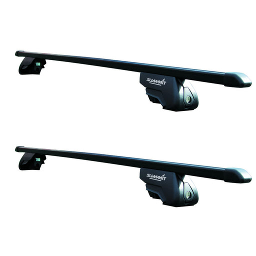 Summit Premium Steel Roof Bars fits Mitsubishi Pajero V80 2006-2024  Suv 5-dr with Railing image 1