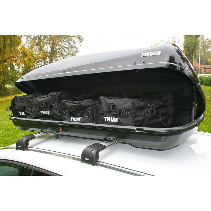 Thule Ocean 200 Car Roof Top Box 450 Litre Gloss Black Thule - Bars 4 Cars