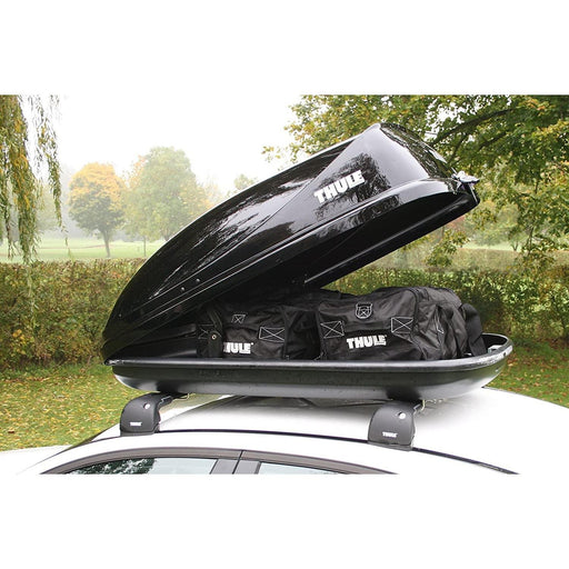 Thule Ocean 80 Car Roof Box Gloss Black Finish 320 Litre Thule - Bars 4 Cars