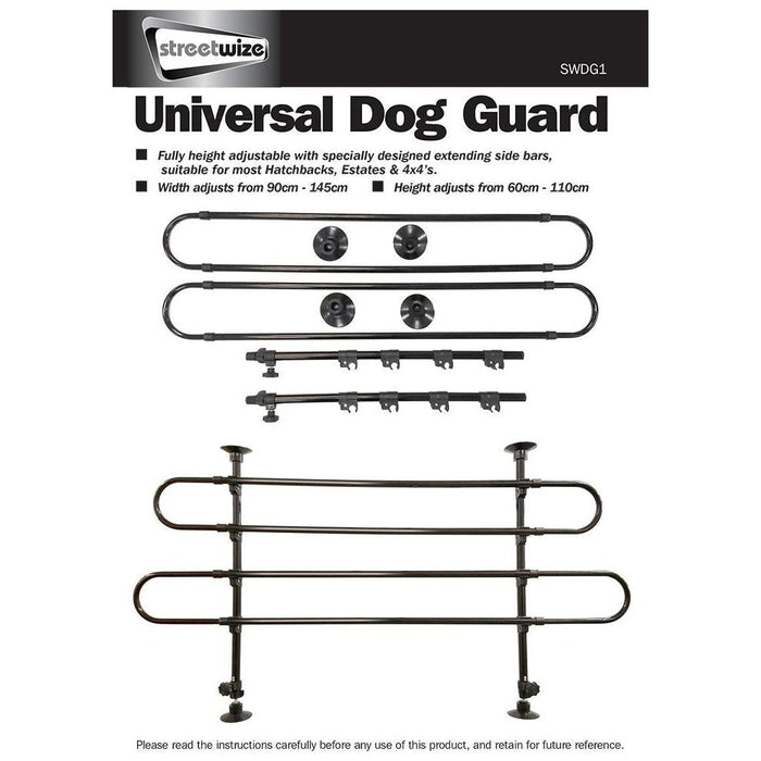 Universal Heavy Duty Car Van Pet Dog Cat Guard Safety Barrier Adjustable Barrier - UK Camping And Leisure