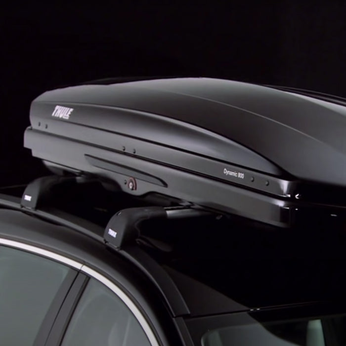 Thule WingBar Edge Roof Bars Black fits Seat León 2005-2012 5 doors with Normal Roof image 9