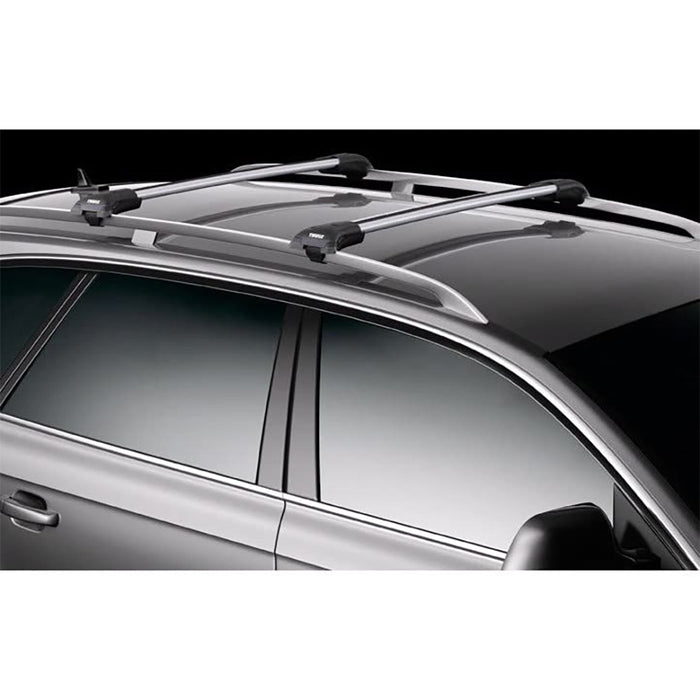 Thule WingBar Edge Roof Bars Aluminum fits Volkswagen Caddy Maxi Life 2008-2015 5 doors with Raised Rails Thule - Bars 4 Cars