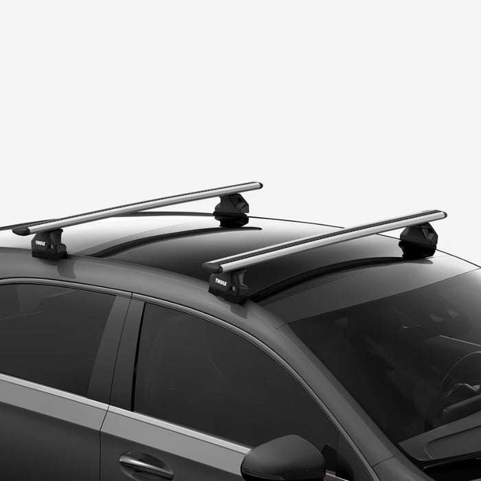 Thule WingBar Evo Roof Bars Aluminum fits Nissan Kicks 2016- 5 doors with flush rails and fixpoint foot Thule - Bars 4 Cars